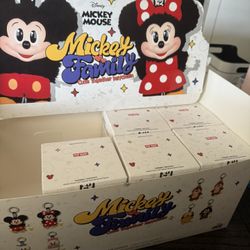 Mickey Family Cute Together Keychain