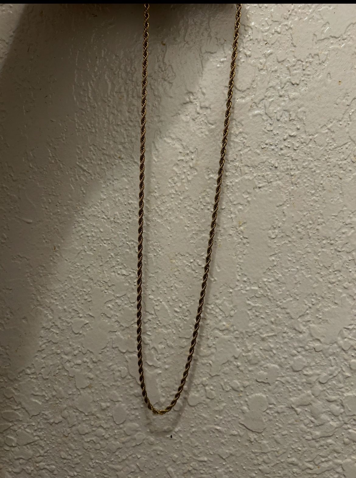 14k Gold Rope Chain Handmade South Asia
