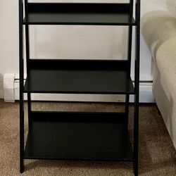 Black Ladder Bookcase 6-Shelve