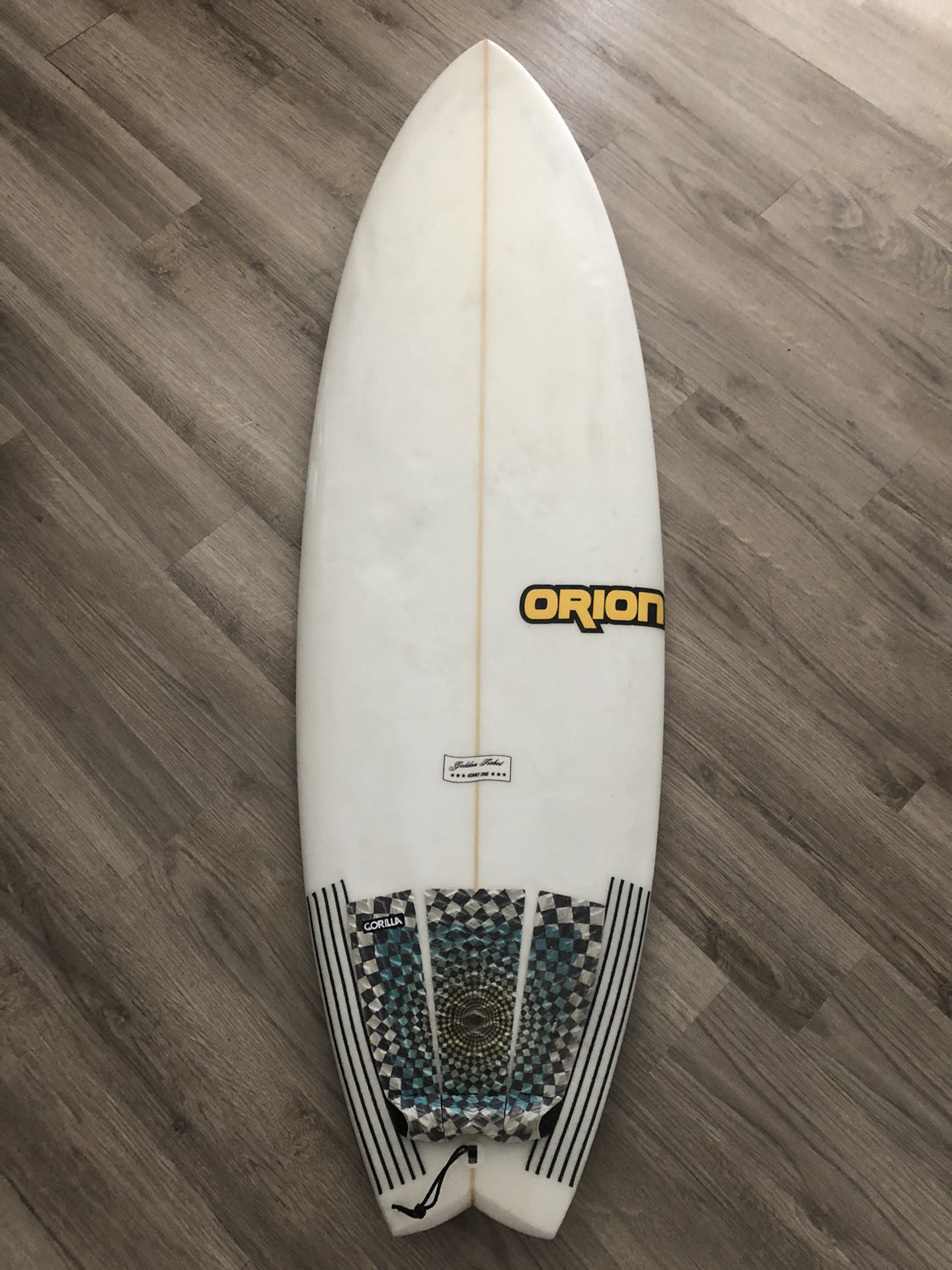 Orion golden ticket surfboard (fish)