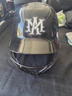 Black Evoshield Helmet With Mask Size 7 1/8 - 7 1/4