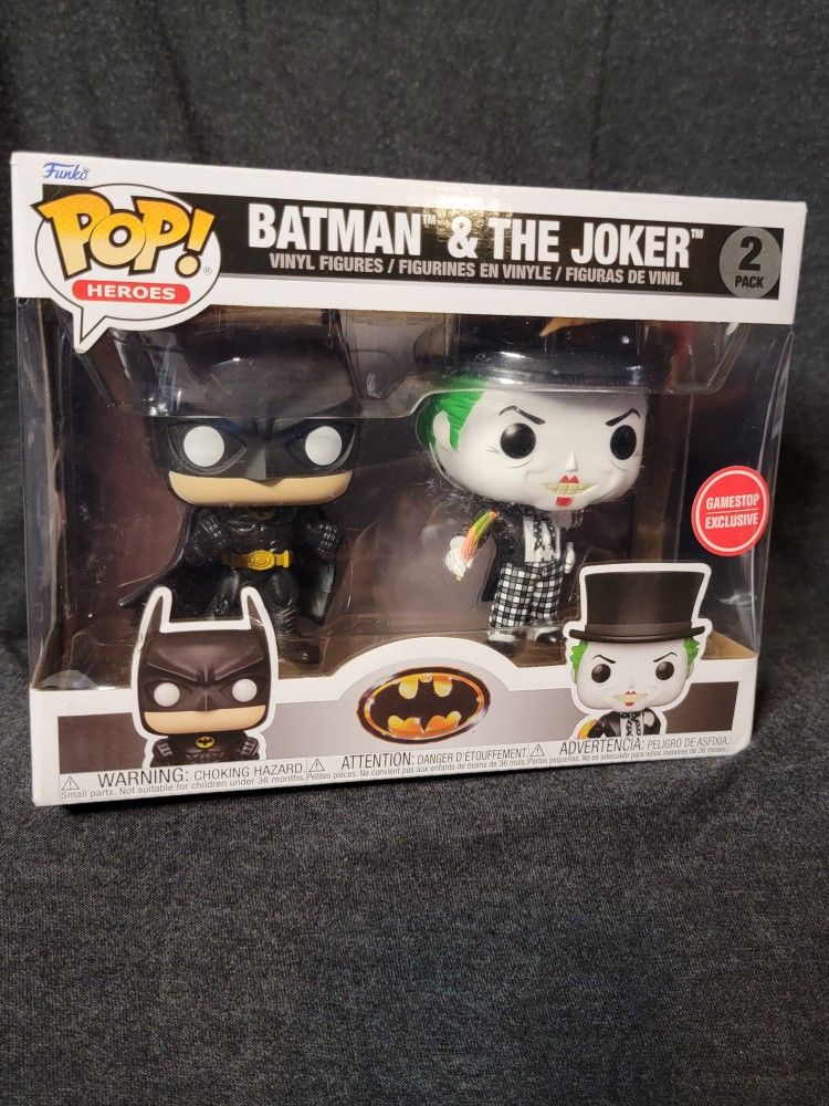 Batman And Joker Funko Pop 2 Pack