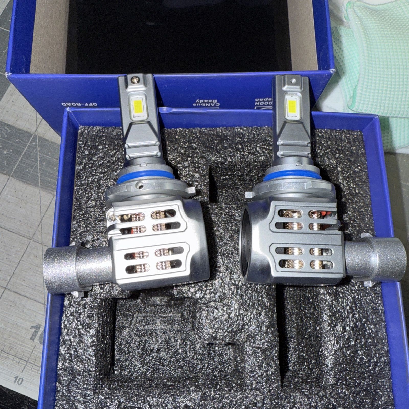 FAHREN URSPRUNG 9005/HB3 LED HEADLIGHT BULBS 80W 16000 LUMENS BRIGHT 6500K WHITE