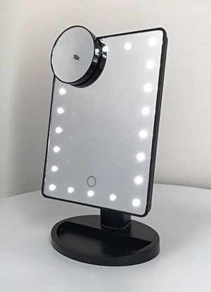 Travel Floxite 8X Magnifying Makeup Vanity Mirror Flat Folding