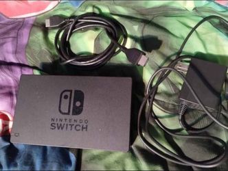 Nintendo switch dock with cords, $40 firms