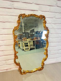 Large Ornate Vintage Gold Mirror