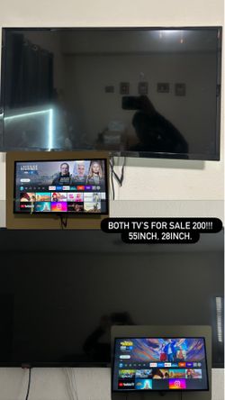 55  & 28 TV with mount
