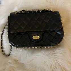 Purse Black With Studs 
