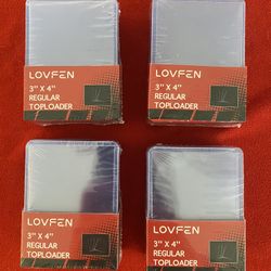 x100 Clear Trading Card Toploaders 