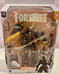 Fortnite Legendary Series Sentinel (Dark) 6in Figure With Harvesting Tools, Weapons, and Back Bling