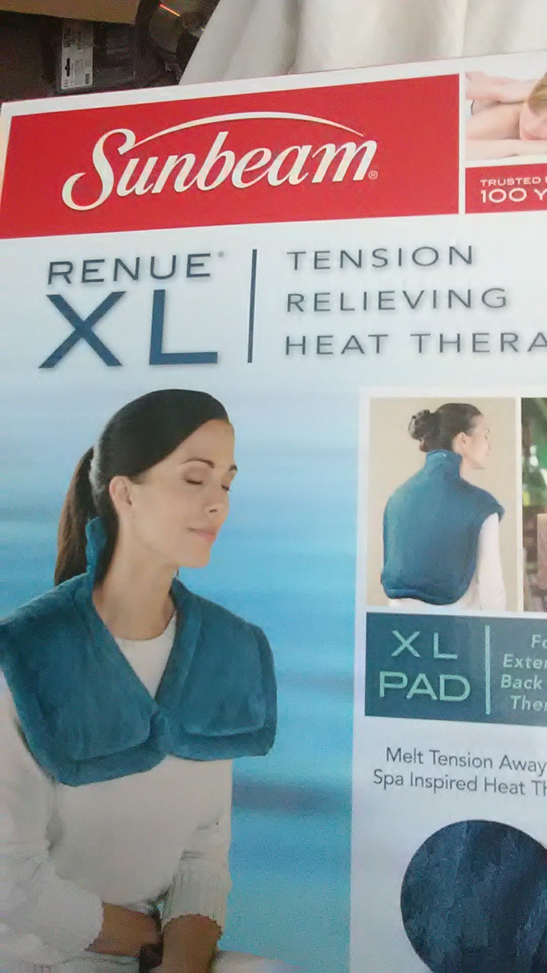 Sunbeam renue xl back heat therapy