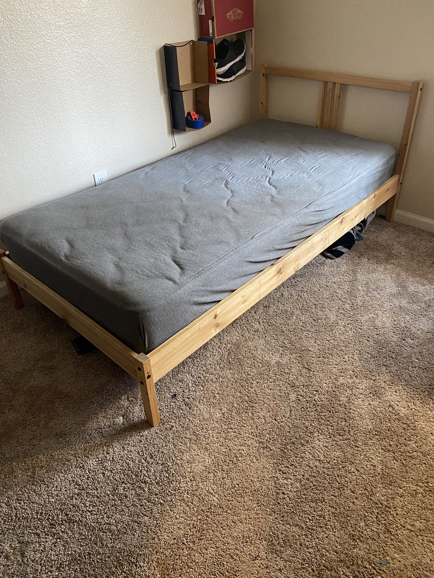 Twin Mattress with Frame. Together or Separate $40