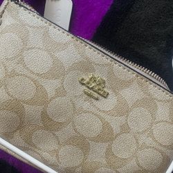 Beige Color Coach Purse