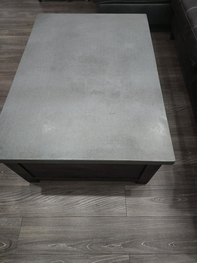 Cement Top Coffee Table 