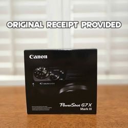 Canon PowerShot G7 X Mark III 20.1 Digital Camera Black - BRAND NEW IN HAND