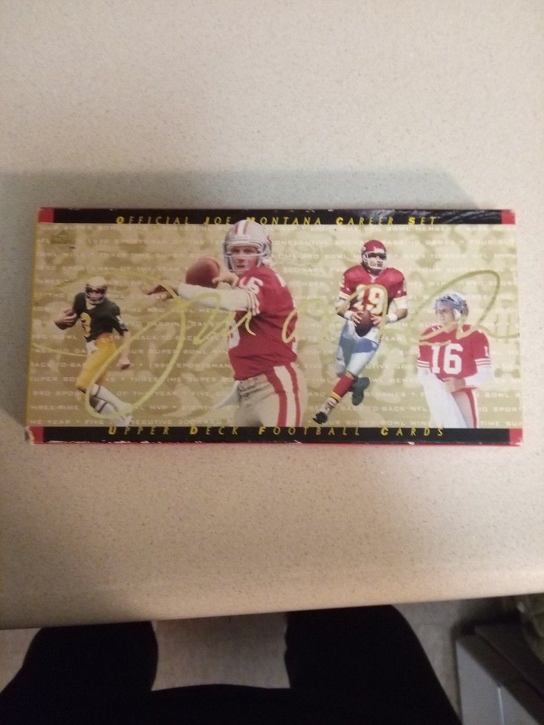 Official Upper Deck Joe Montana Career Set 