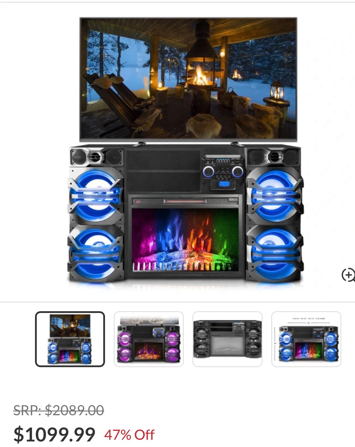 Xfire Speaker & Digital Fireplace