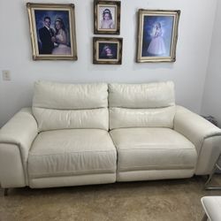 Leather Recliner Sofa