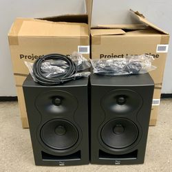 New Pair Kali Audio LP-6 6.5 Inch V2 Studio Monitor Speakers 2nd Wave Music Sound Production Mixing Mastering Content Creators Podcasters Video Editor