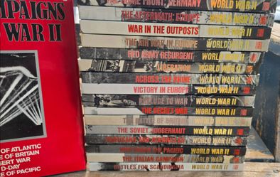 Vintage Time-Life World War II Hardcover Book Collection – 17 Book Lot