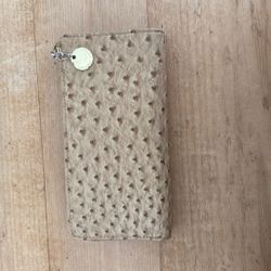 Vintage Ivanka Trump Ostrich Leather Wallet