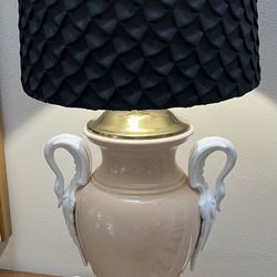 VINTAGE, UNIQUE SWAN DOUBLE HANDLE LAMP
