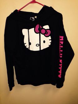 Women's Hello Kitty medium black hoodie