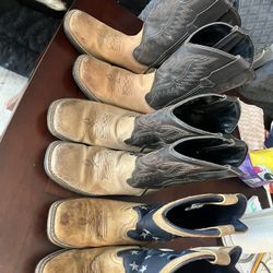 Boys Leather Boots 4c 5c