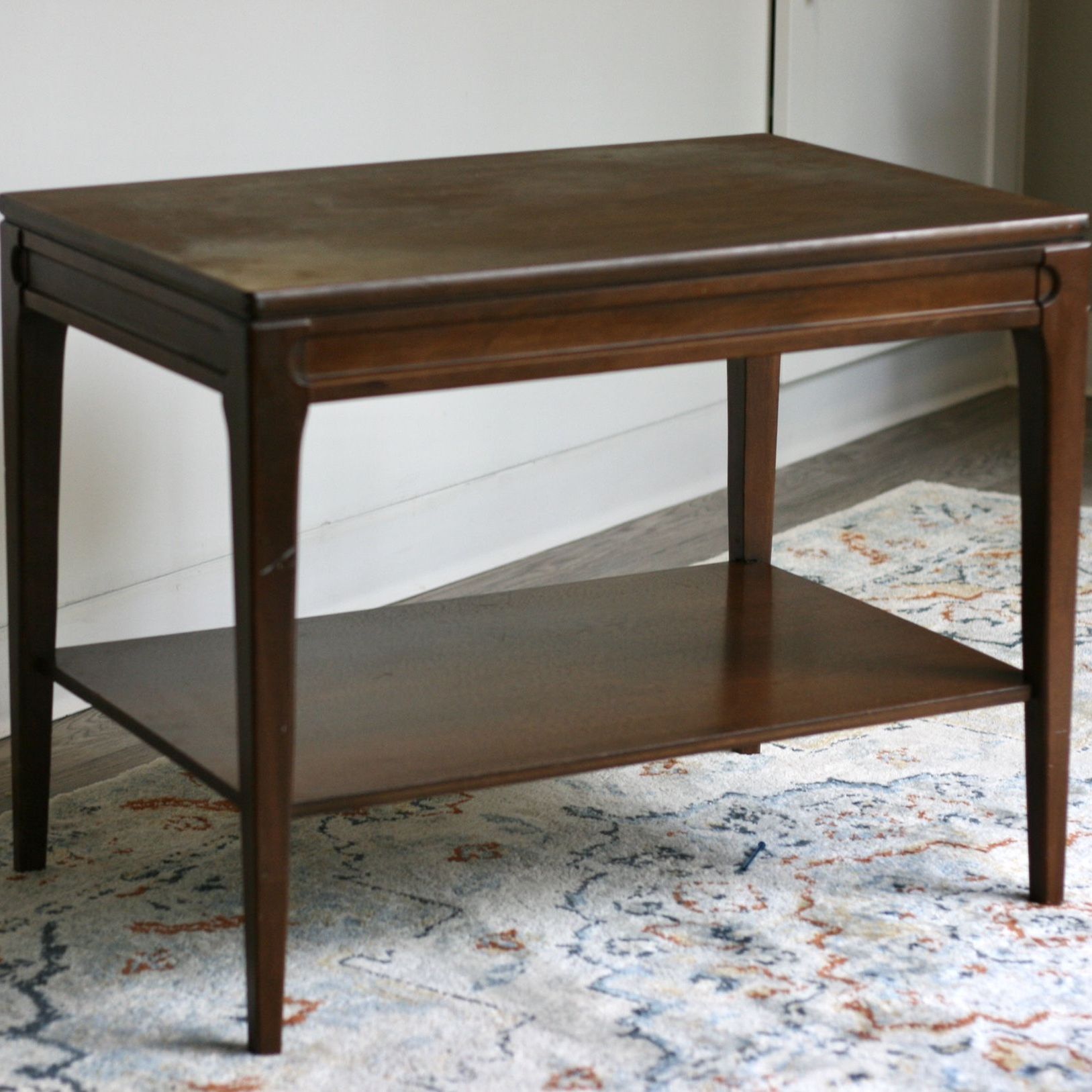 Mersman Model 31-2 MCM Midcentury Modern Vintage Walnut End Side 