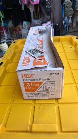 12 ft x 400 ft painters plastic