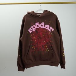 Brown Sp5der Hoodie