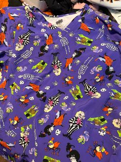 Halloween scrub tops