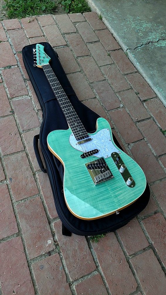 Aria Pro II 615-AE200LTD CB (Fender "Nashville" Telecaster style) electric guitar with gigbag, Like New!