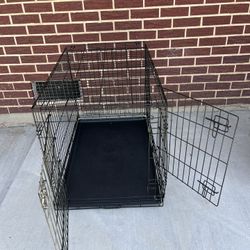 Pet- Dog Carrier / Kennel Double Doors, 35.5x22x24