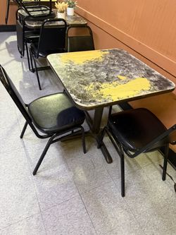 Table and chairs
