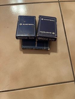 Vintage Eastern Bridge Size Playing Cards – 3 Decks