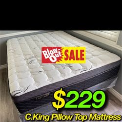 Ck Bamboo Plush Comfort Europillow Top 12inch Mattress!!