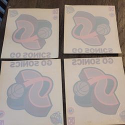 4 Sonic Window Clings