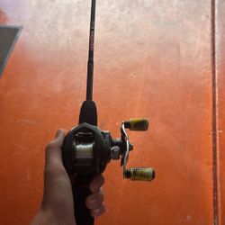Ugly stick rod with lews bait caster
