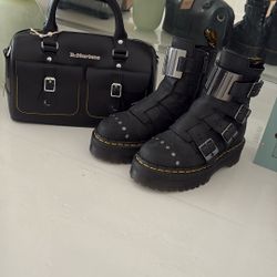 Dr. Martens Bundle: Limited Edition Jadon Boots (Size 4M) + NEW Kiev Leather Bag
