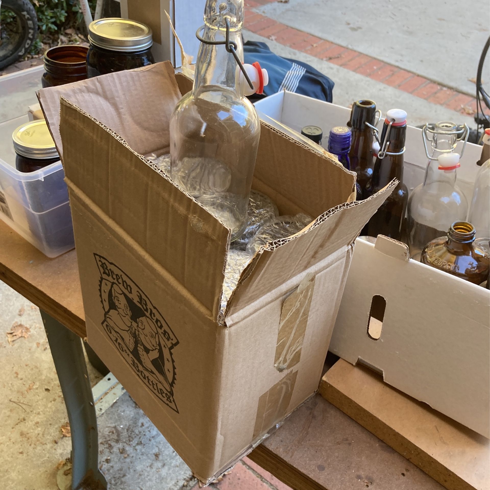 Bottles For a beer or kombucha making