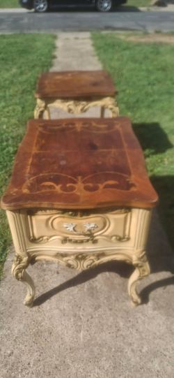 Antique wooden tables