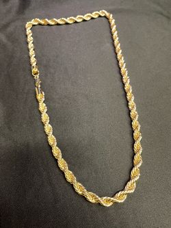 14K Plated Thick Rope Chain