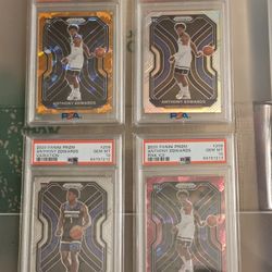 Anthony Edwards Prizm Rookie PSA 10 Lot 