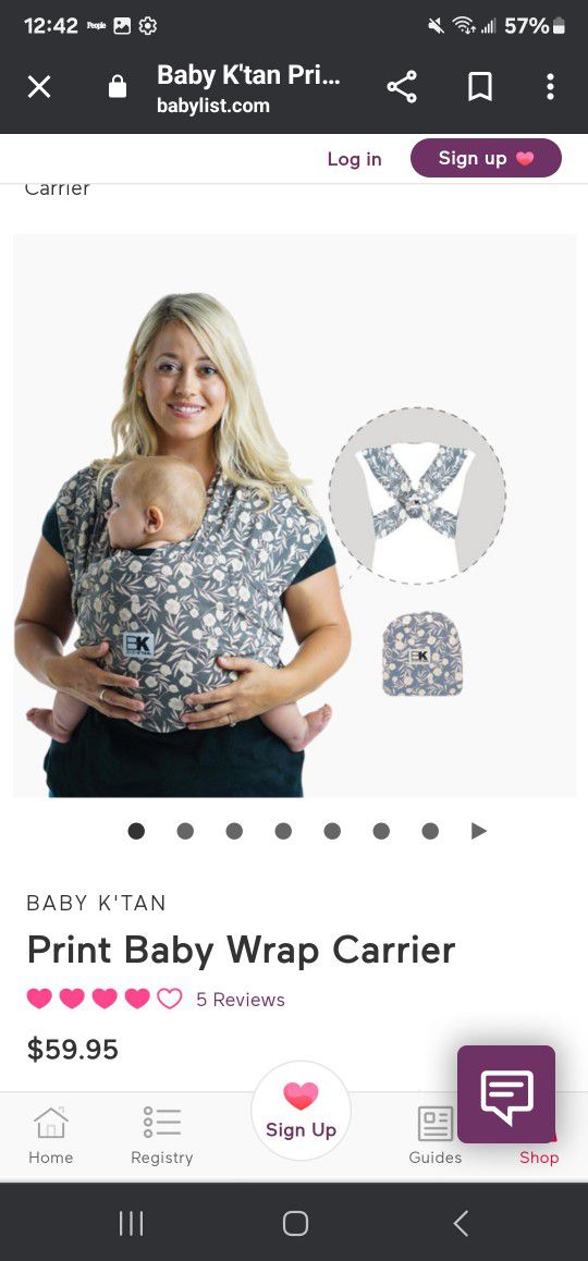 Baby K'Tan Carrier Size Small