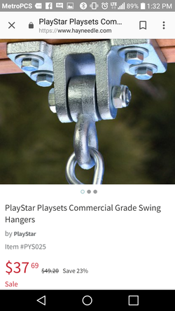 Swing set for parts by backyard adventures
