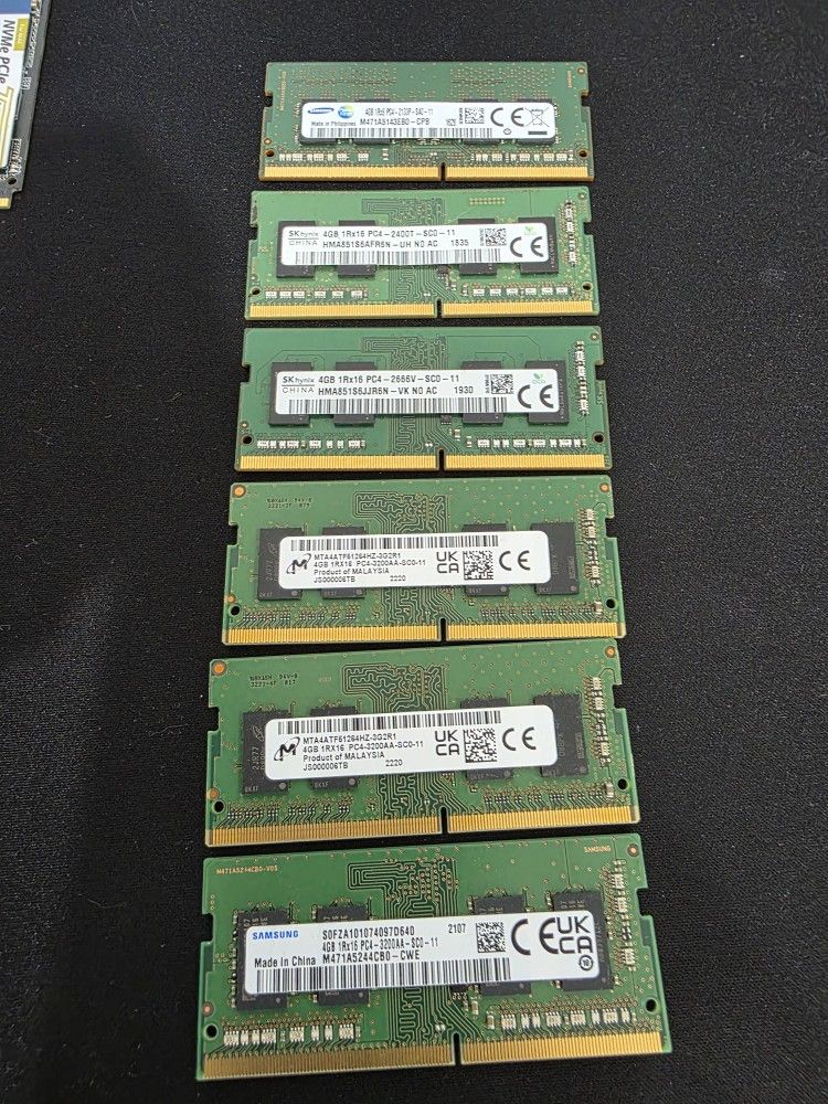 Ddr4 Laptop Ram Lot