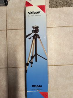 Velbon CX-540 Deluxe Photo Tripod with 3-way Quick -Release Panhead