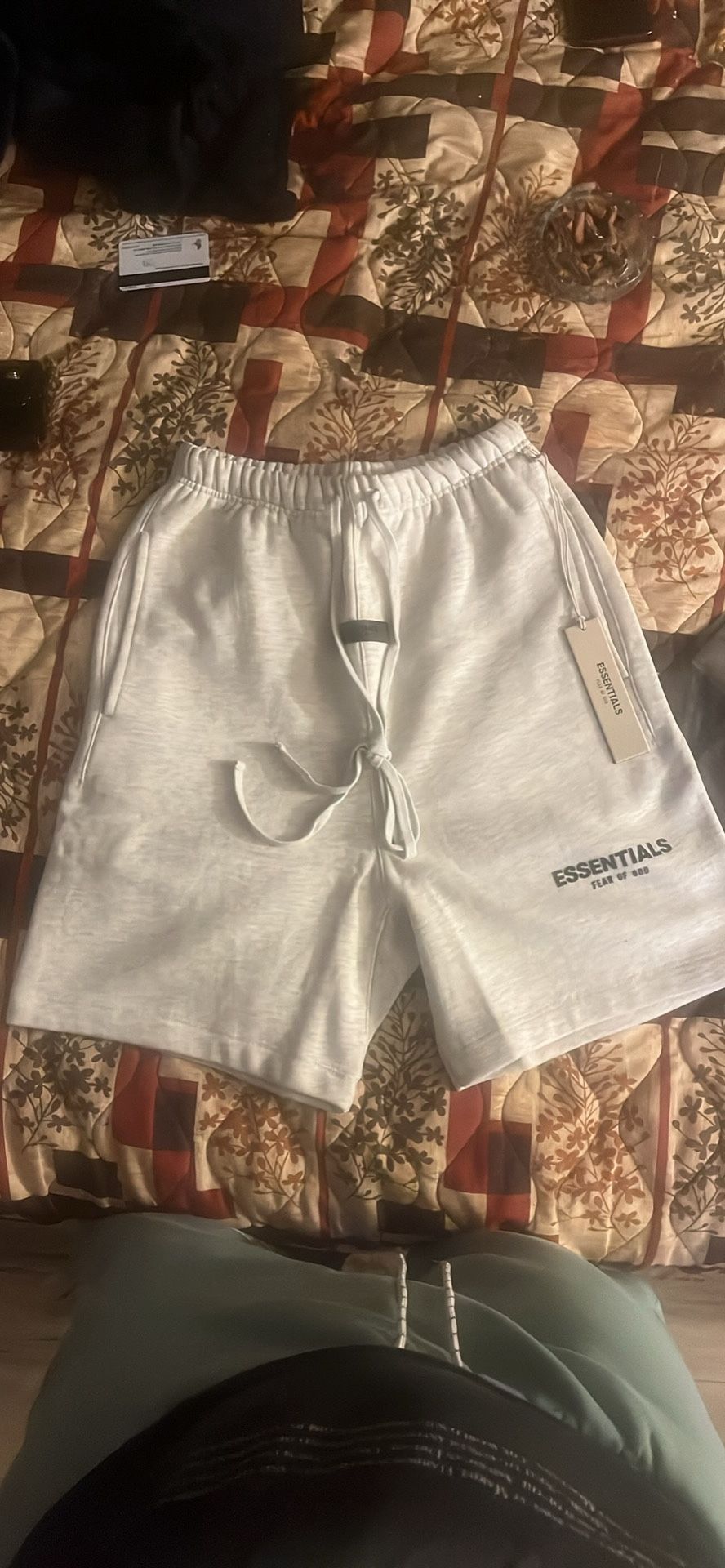 Fear Of God Essentials Sweat Shorts Light Oatmeal