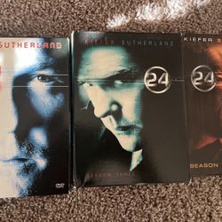 24 TV Series Complete Seasons 1, 3, and 5 Lot of 3 Keifer Sutherland
